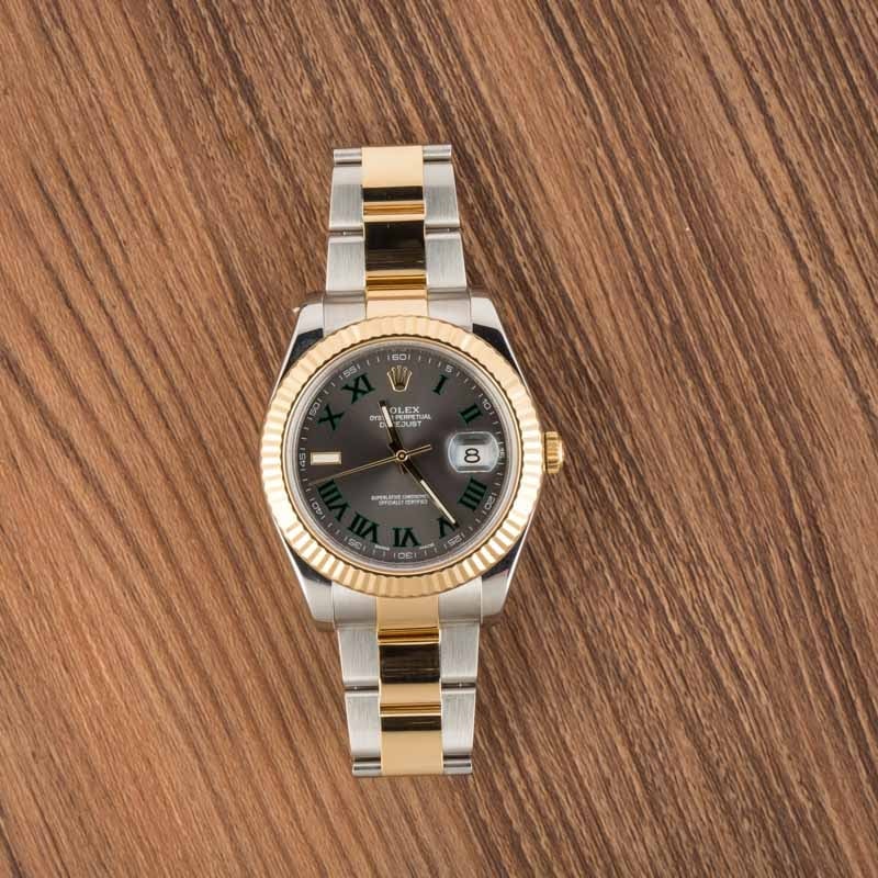 Rolex Datejust II 116333 Slate Roman Dial