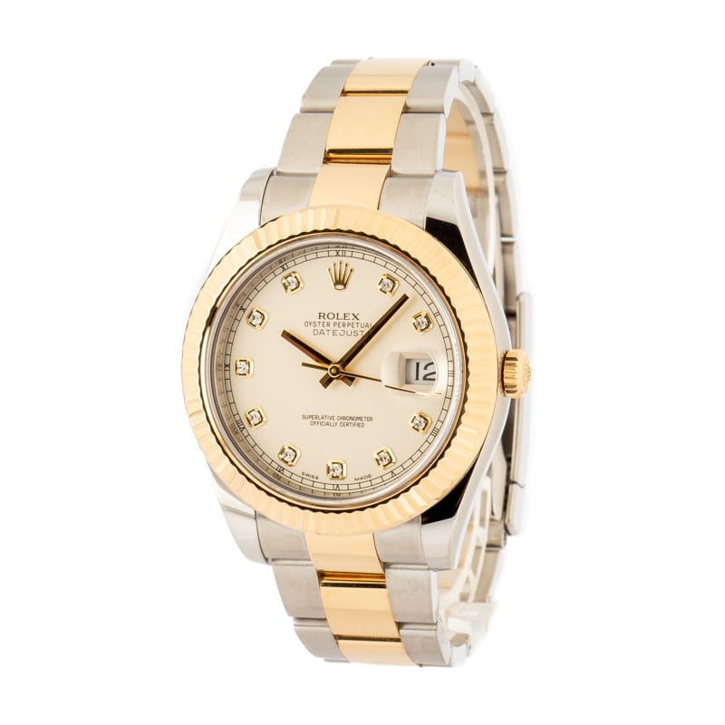 PreOwned Rolex Datejust II Ivory Dial 116333