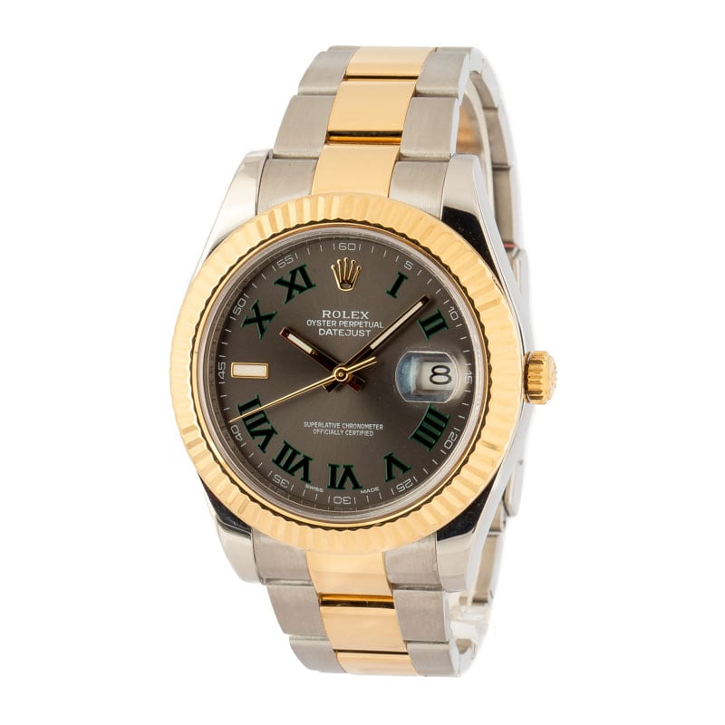 Rolex Datejust II 116333 Slate Roman Dial