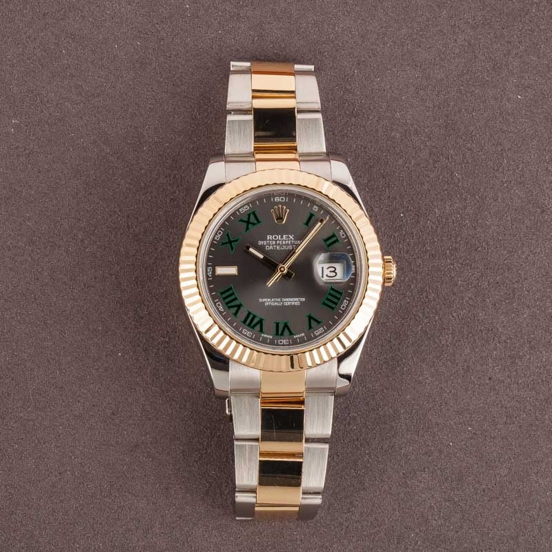 Rolex Datejust II Ref 116333 Wimbledon Dial