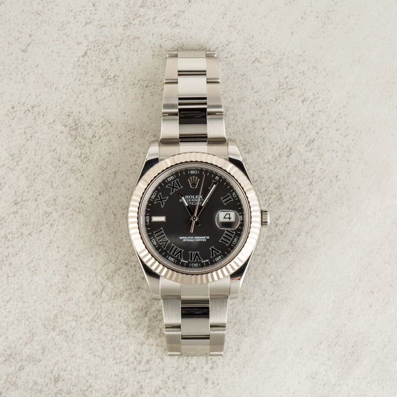 Rolex Datejust II ref 116334 Roman Dial