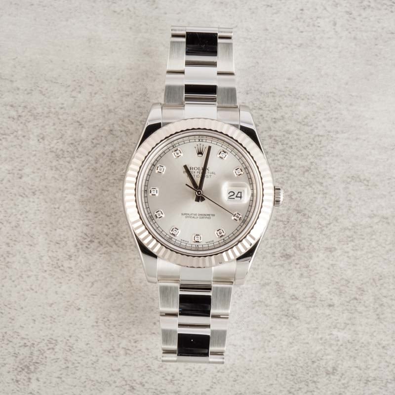 Rolex Datejust II Ref 116334 Diamond Dial