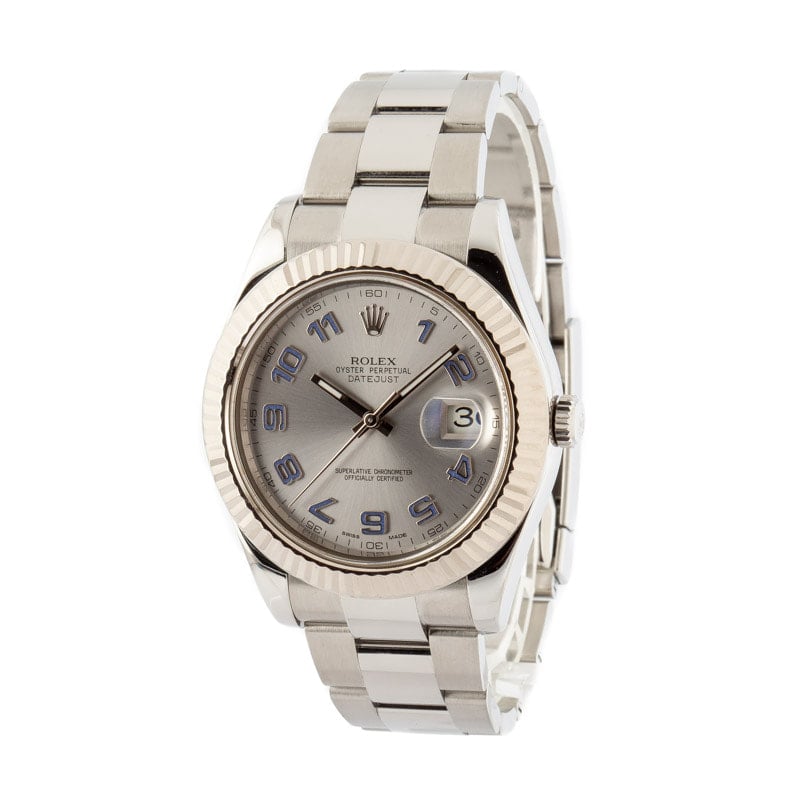 Rolex Datejust II Ref 116334 Lilac Arabic Markers