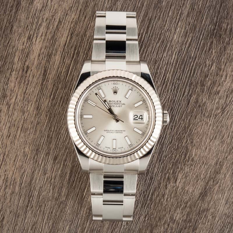 Rolex Datejust II 116334 White Gold Bezel