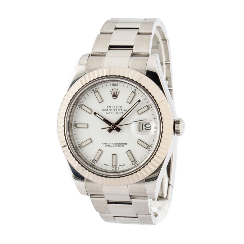 Rolex Datejust II Ref. 116334 White Dial