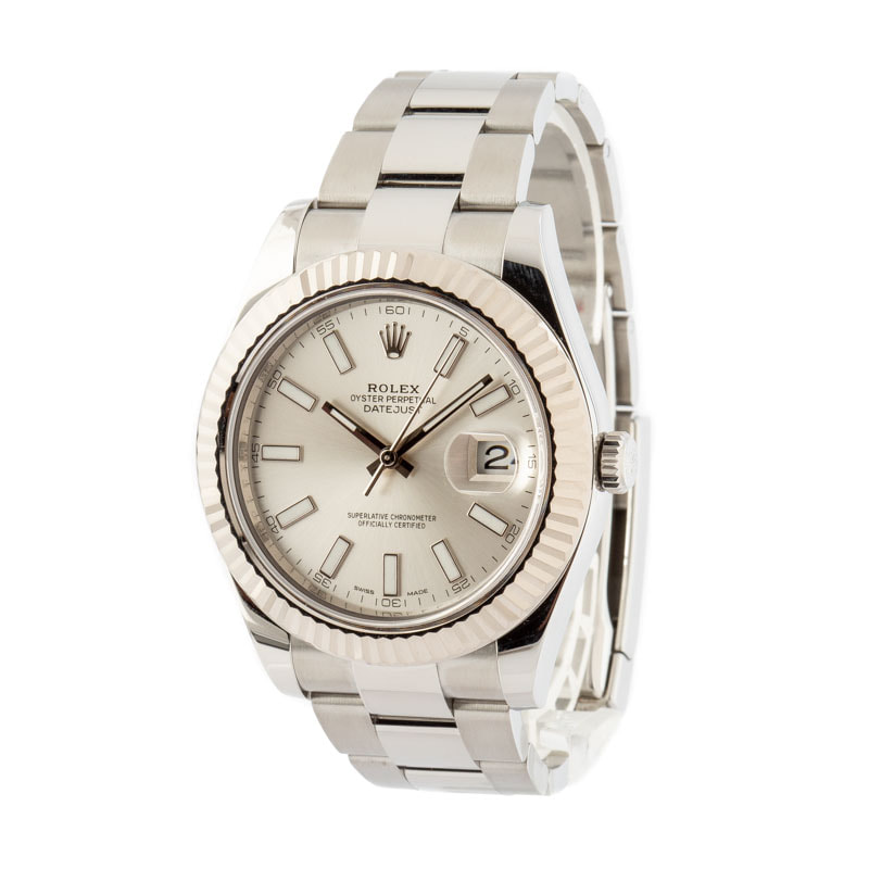 Rolex Datejust II 116334 White Gold Bezel