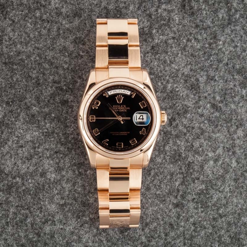 Rolex Day-Date ref 118205 Everose Gold Oyster