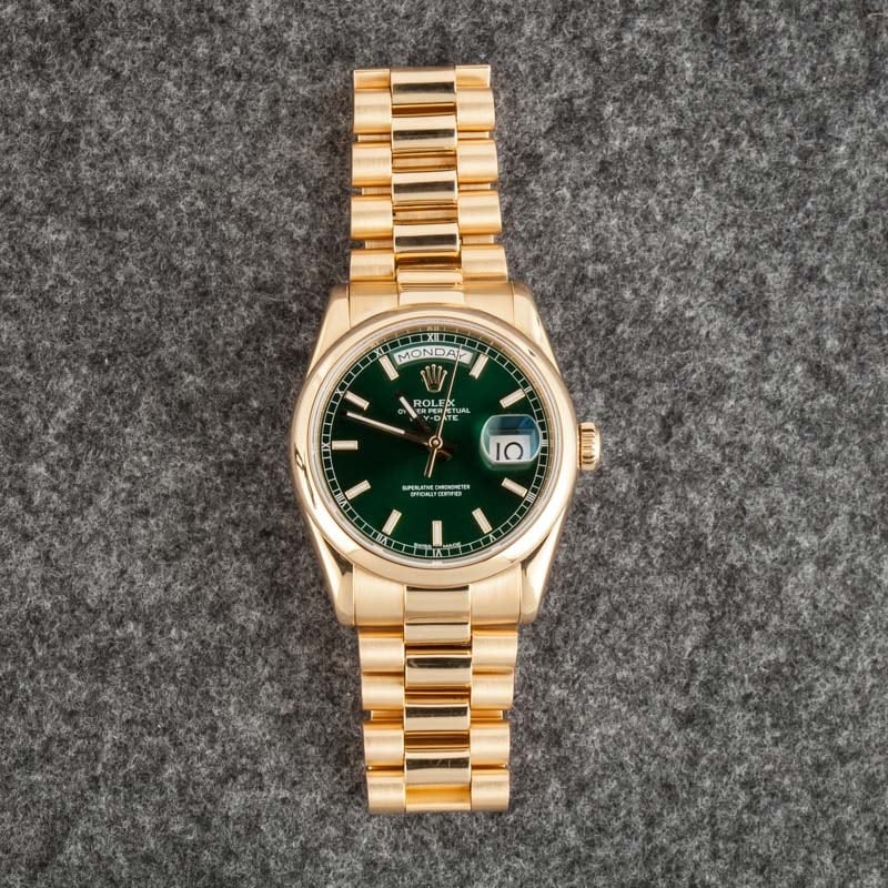 Rolex Day-Date 118208 Green Dial