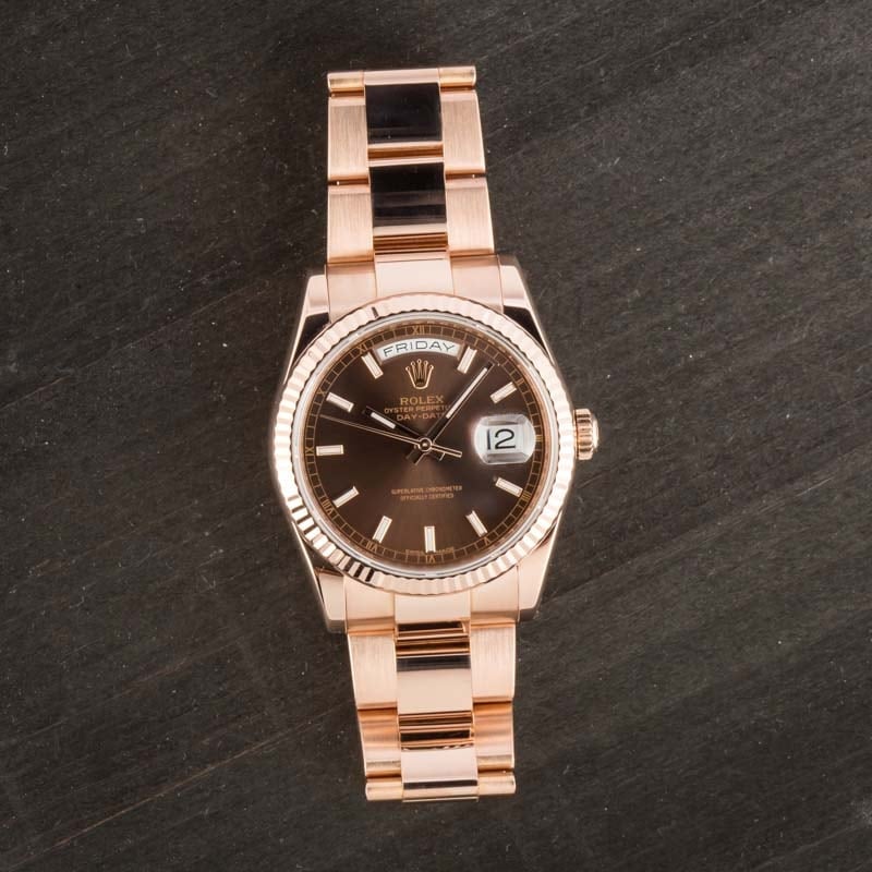 Rolex Day-Date 118235 Everose Gold Oyster