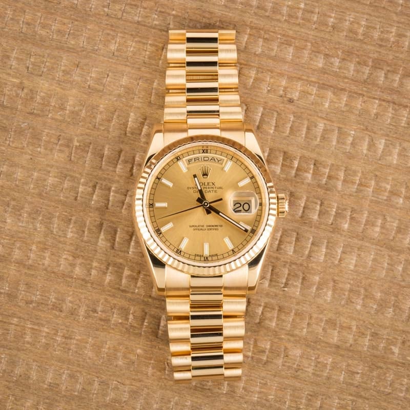 Rolex President Day-Date 118238 18K Gold