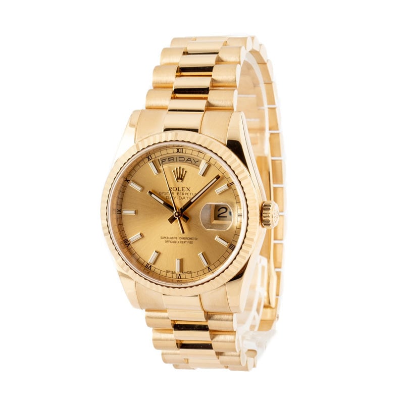 Rolex President Day-Date 118238 18K Gold