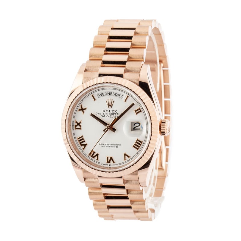 Rolex Day-Date 36 ref 128235 18k Everose Gold