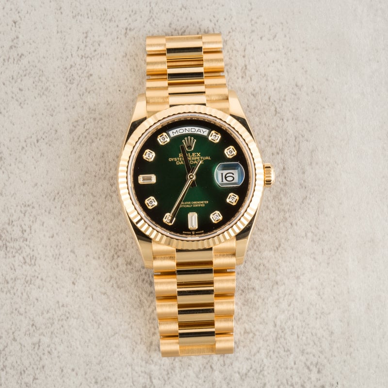 Rolex Day-Date 36 ref 128238 Yellow Gold