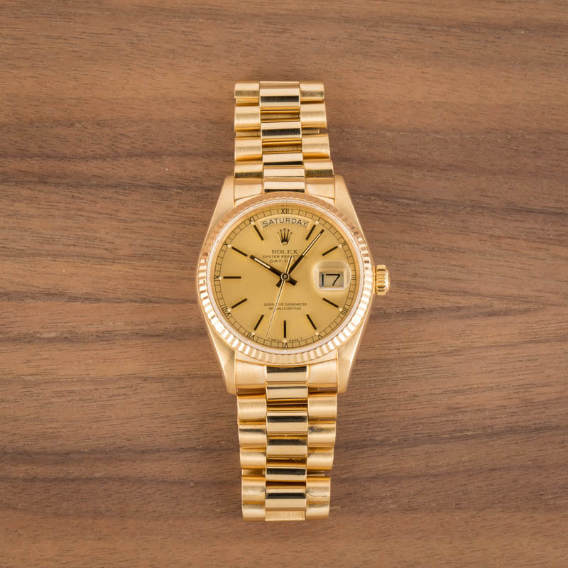 Rolex day date outlet 18038 price