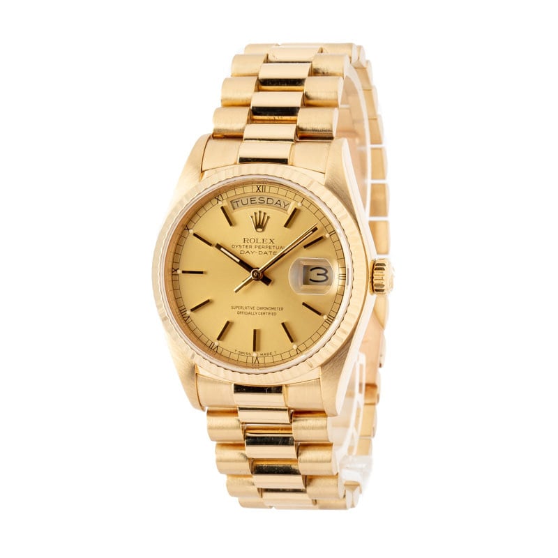 Used Rolex President 18038 Champagne Dial