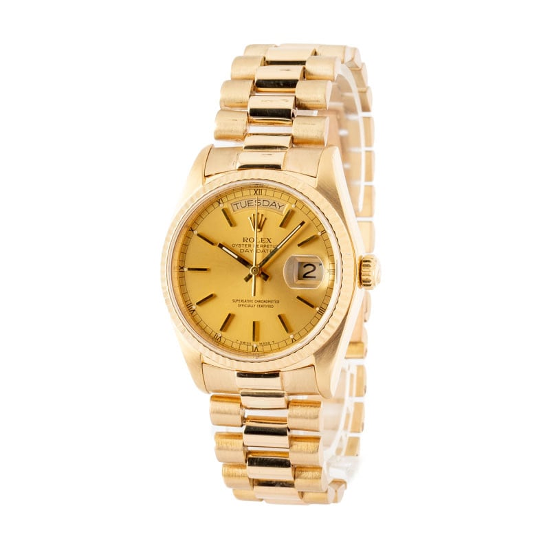 Used Rolex President 18038 Champagne Dial