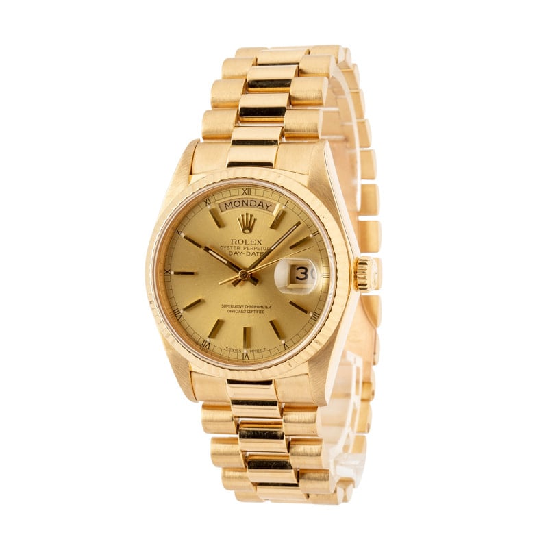 Used Rolex President 18038 Champagne Dial