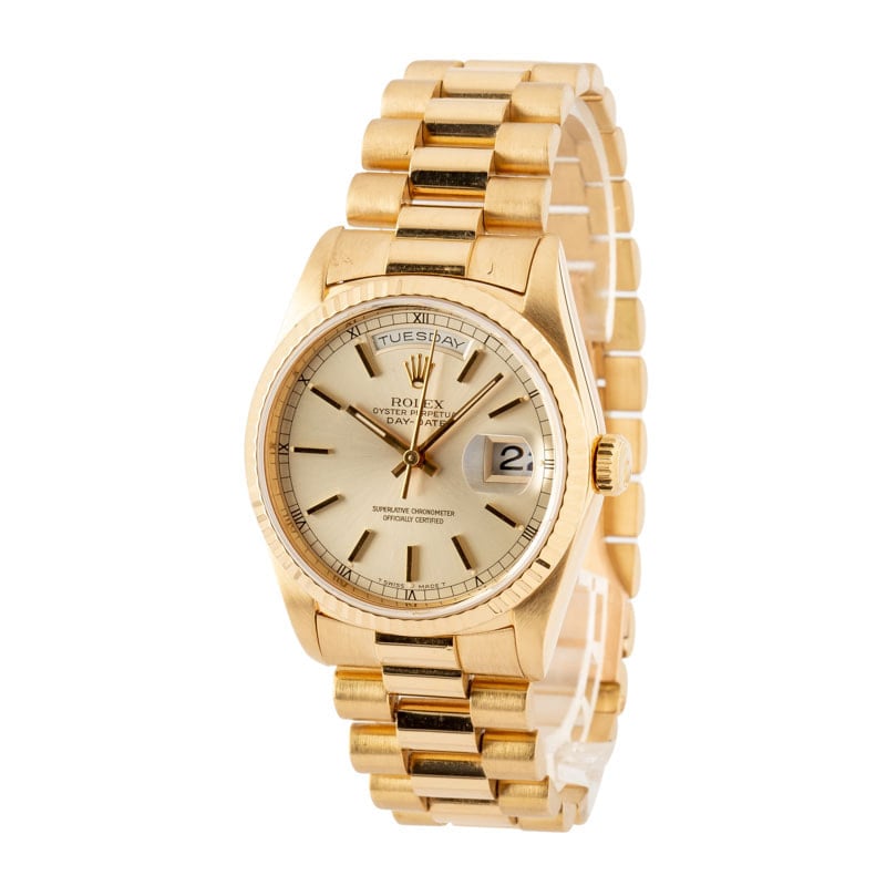 Rolex Day-Date ref 18238 Yellow Gold