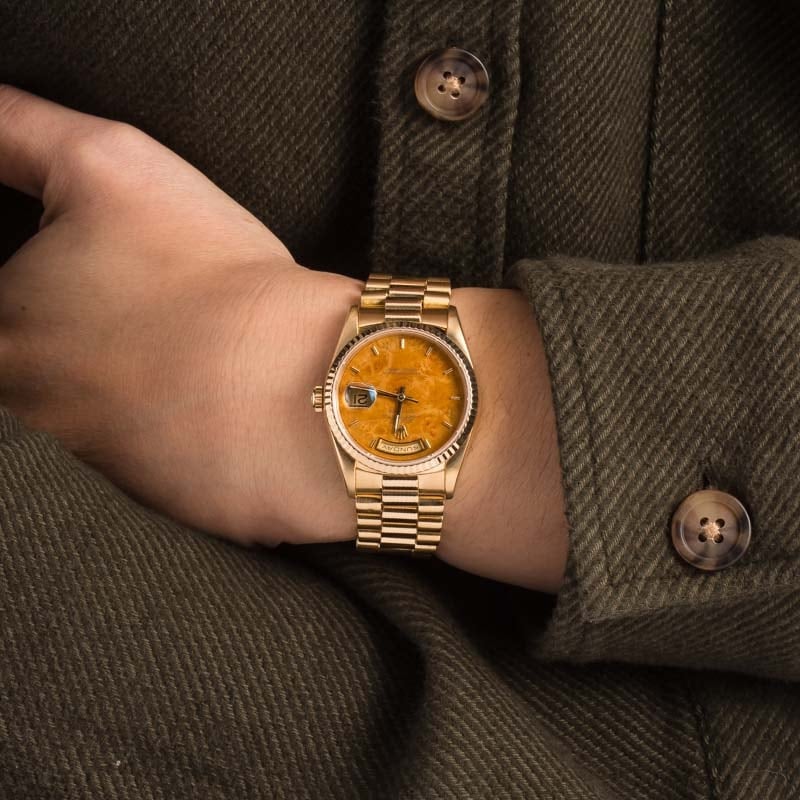 Rolex Day-Date 18238 Wood Dial