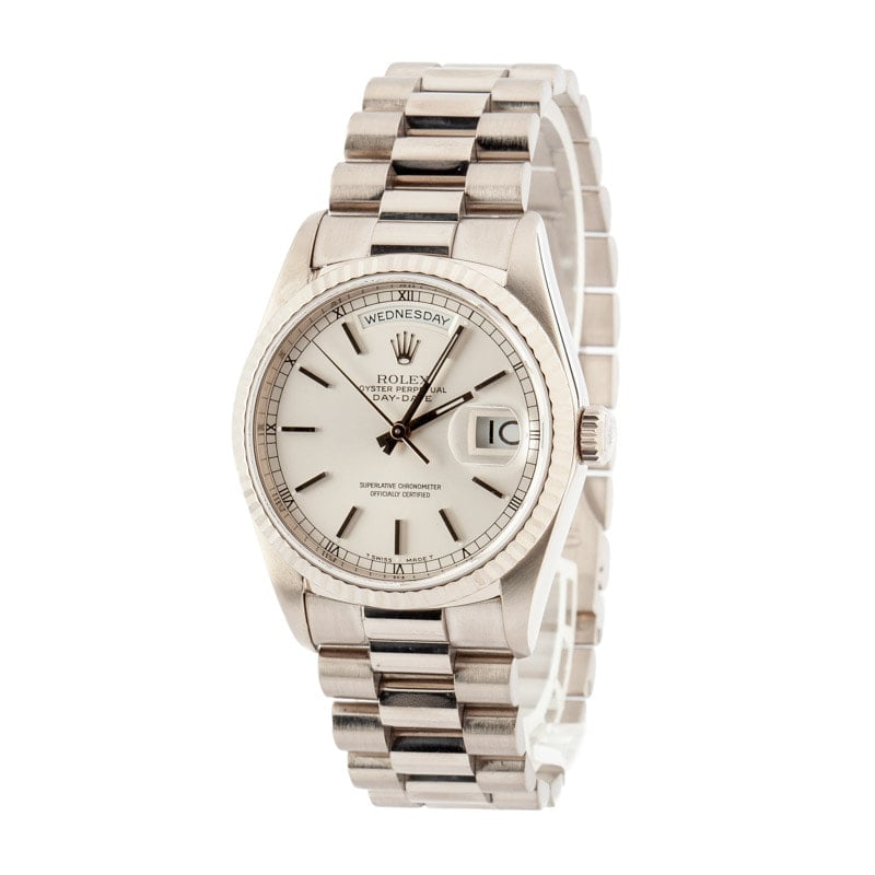 Rolex Day-Date Ref 18239 18k White Gold