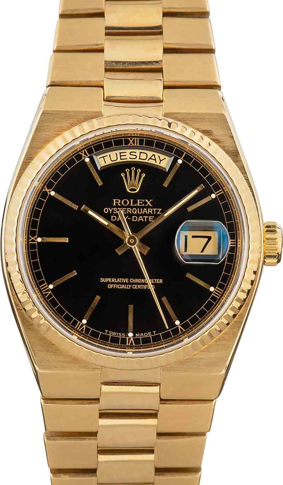 Buy Used Rolex Day Date 19018 Bob s Watches Sku 160488