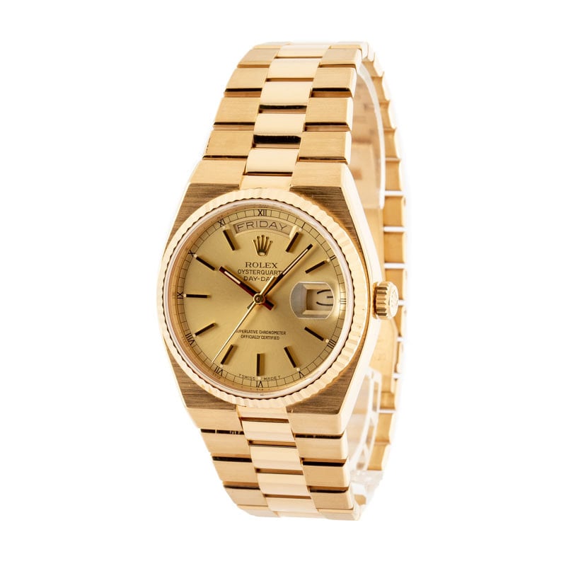 Rolex Day-Date OysterQuartz 19018 Yellow Gold