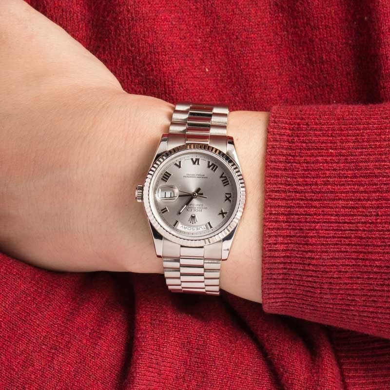 Rolex Day-Date 118239 Rhodium Roman Dial