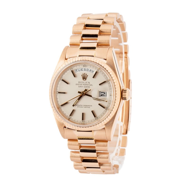 Rolex Day-Date 1803 18k Everose Gold