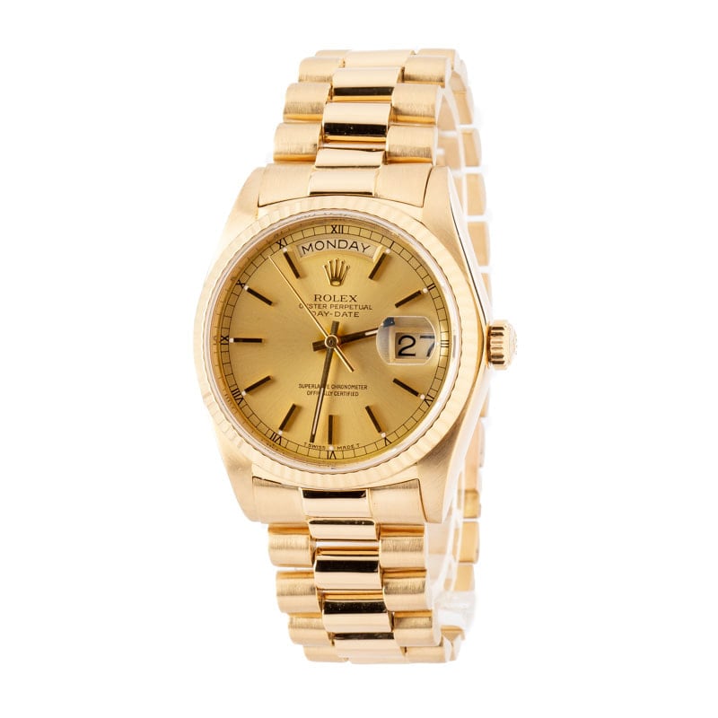 Used Rolex President 18038 Champagne Dial