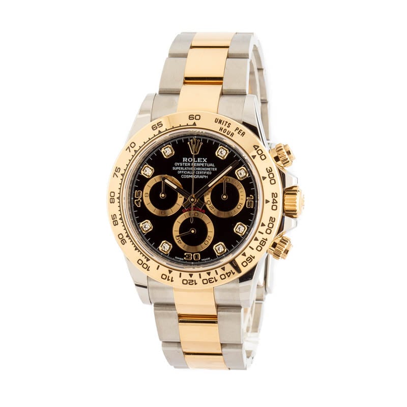 PreOwned Rolex Daytona Cosmograph 116503 Black Diamond Dial