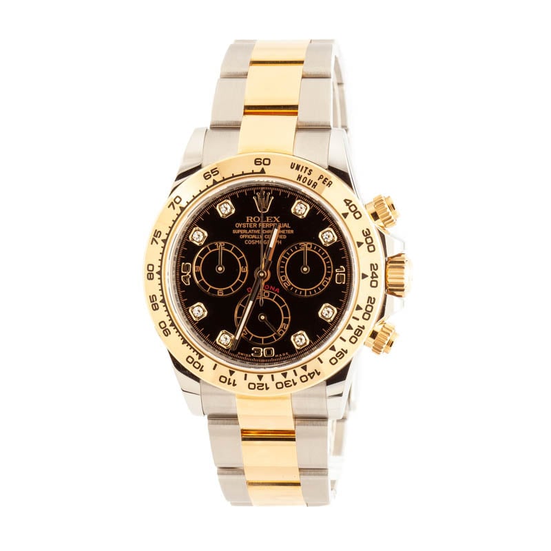 Preowned Rolex Daytona Chronograph 116503 Black Diamond Dial