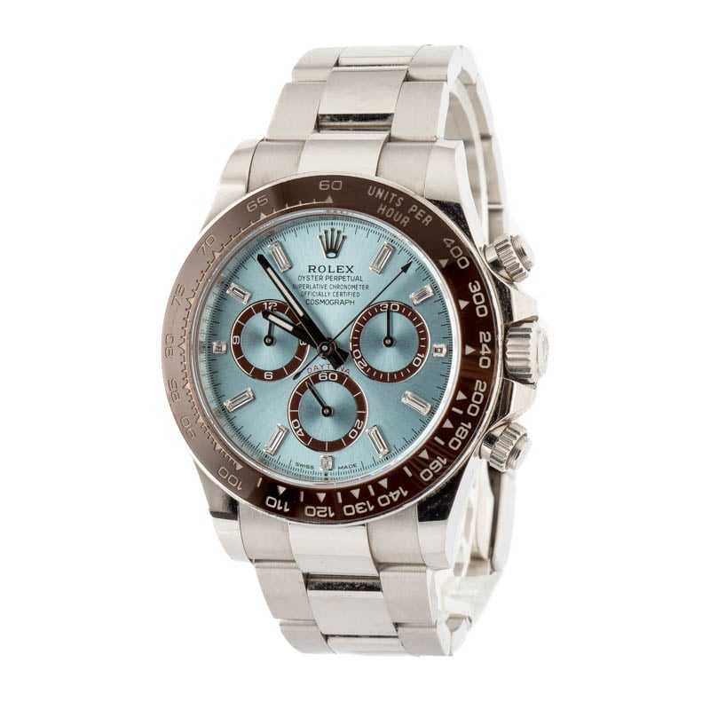 Rolex Daytona 116506 Ice Blue Baguette Diamond Dial