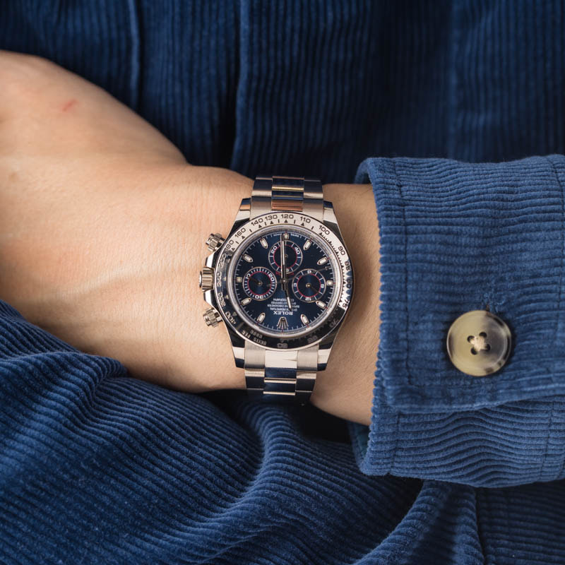 Pre-owned Rolex Daytona 116509 Blue Dial