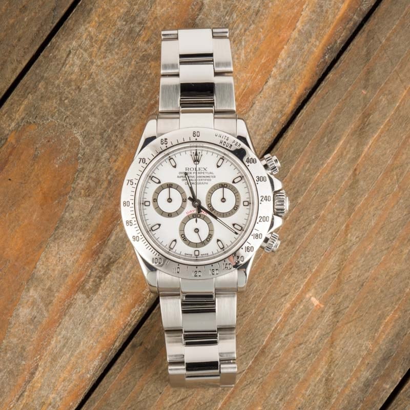 Pre-Owned Rolex Daytona 116520 White Dial