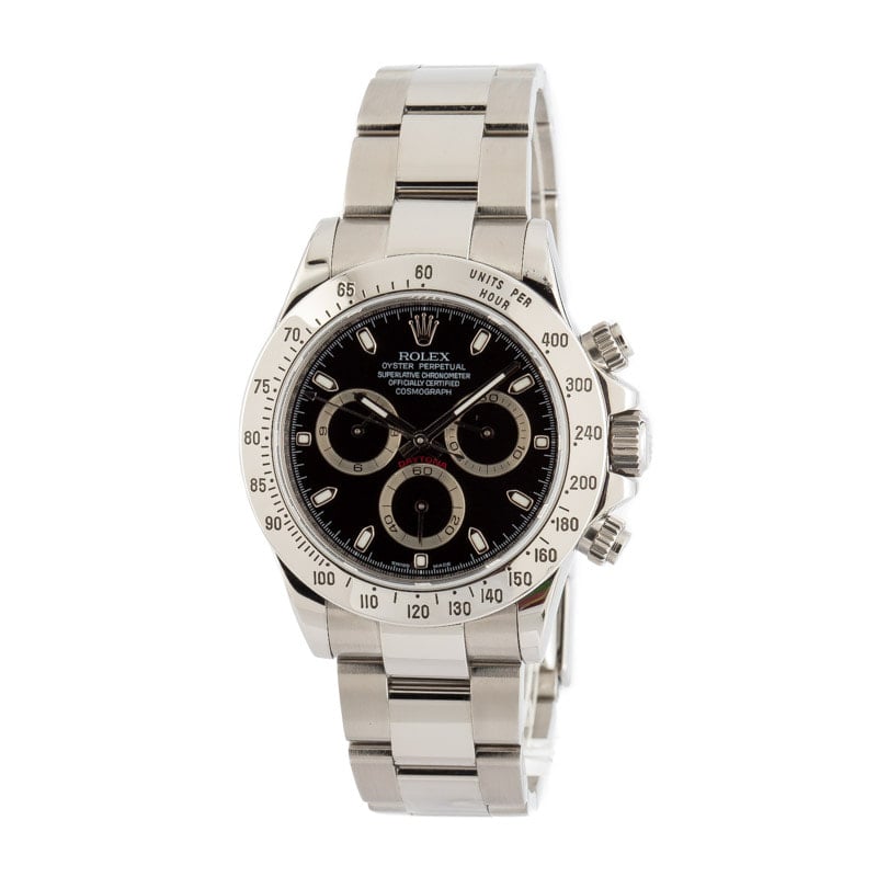 Pre-Owned Rolex Daytona 116520 Black Dial