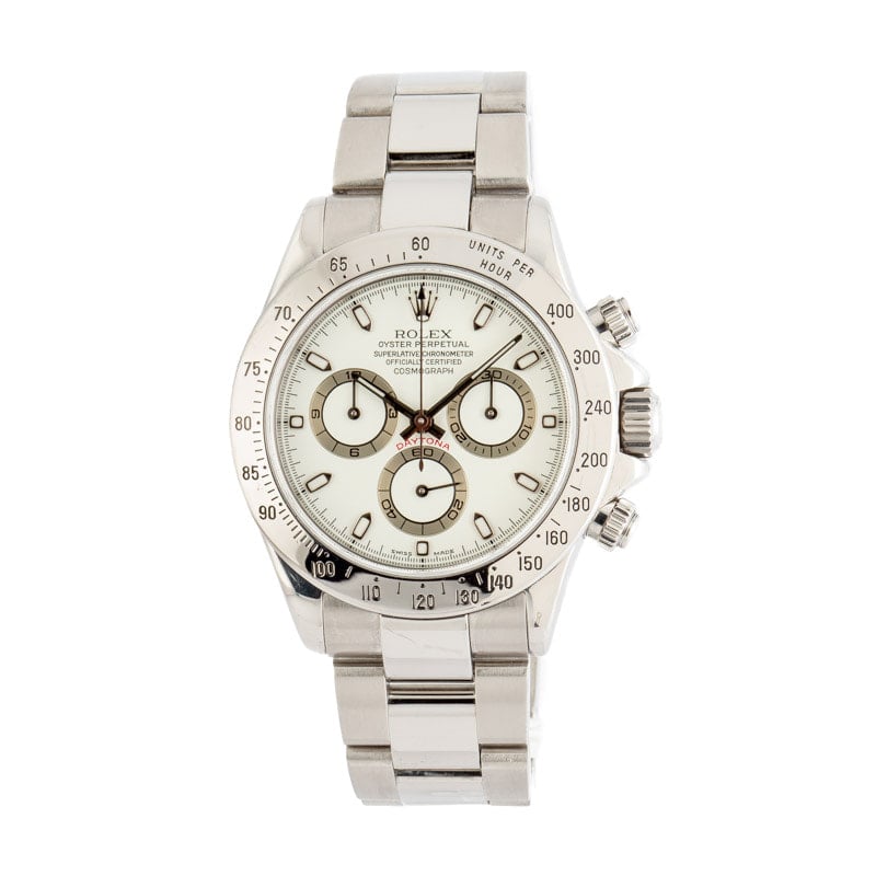 Pre-Owned Rolex Daytona 116520 White Dial