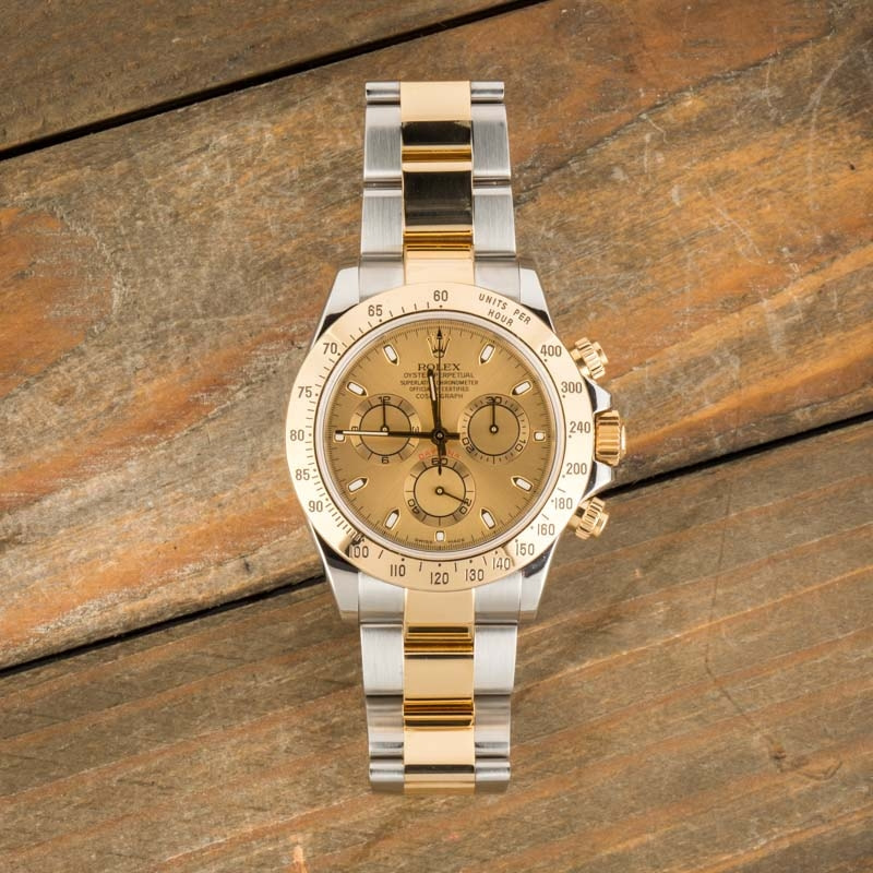 Rolex daytona outlet two tone gold