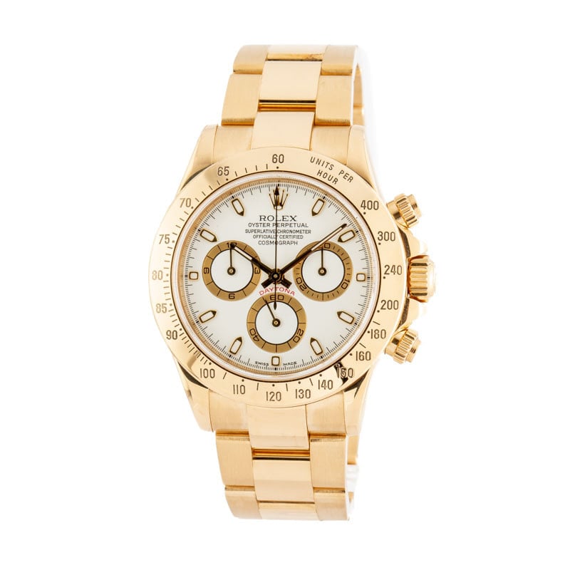 Pre-Owned Rolex Daytona 116528 18k Yellow Gold