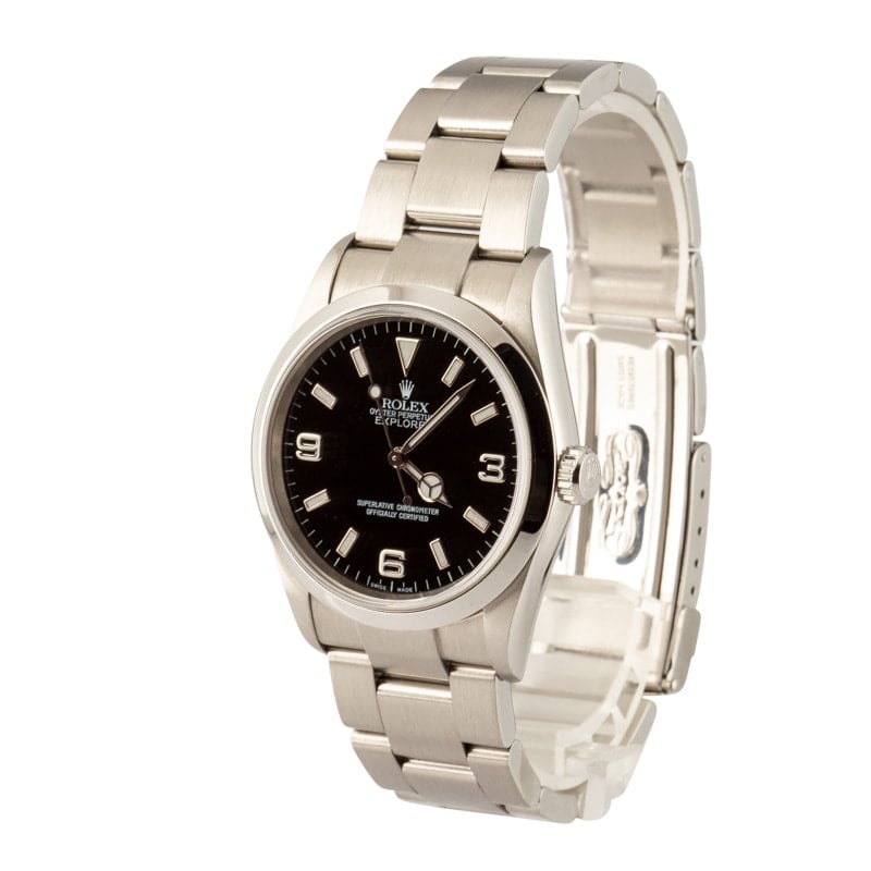 Pre-owned Rolex Explorer 114270 Stainless Steel