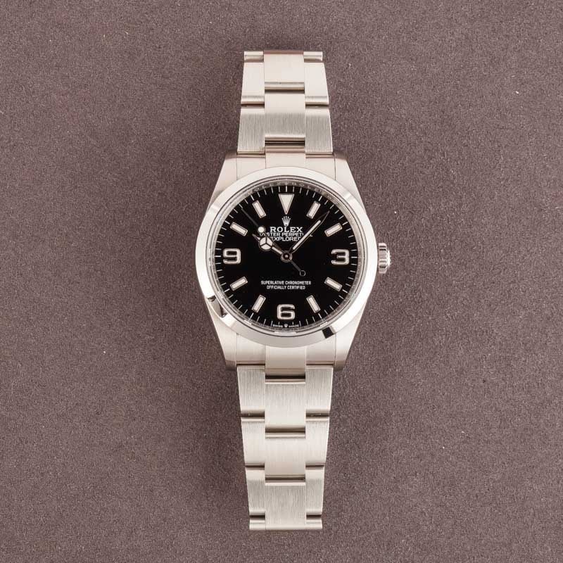 Pre-Owned Rolex Explorer 124270 Black