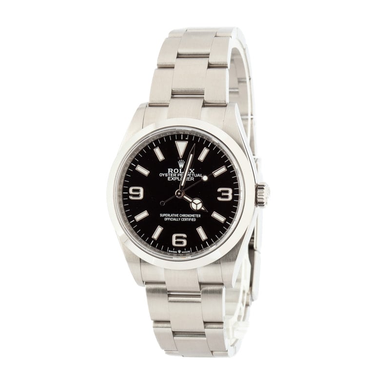 Rolex Explorer 124270 Black Arabic Dial