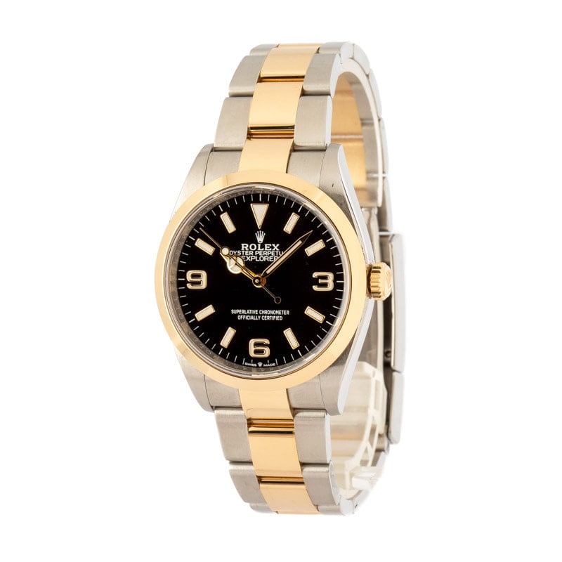 Pre-Owned Rolex Explorer 124273 Steel & 18k Gold