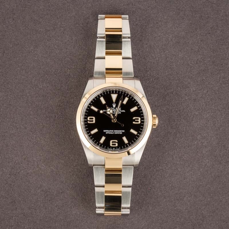 Pre-Owned Rolex Explorer 124273 Steel & 18k Gold