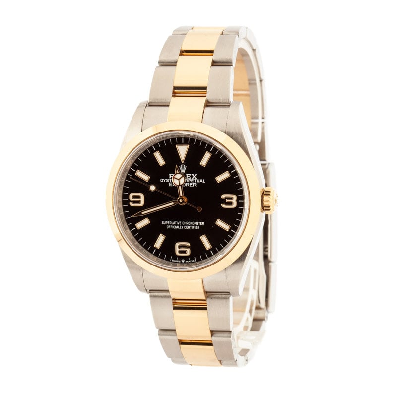 Pre-Owned Rolex Explorer 124273 Steel & 18k Gold