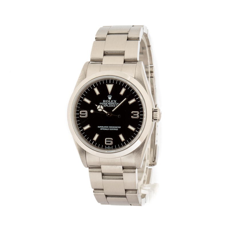 PreOwned Rolex Explorer 14270 Smooth Bezel