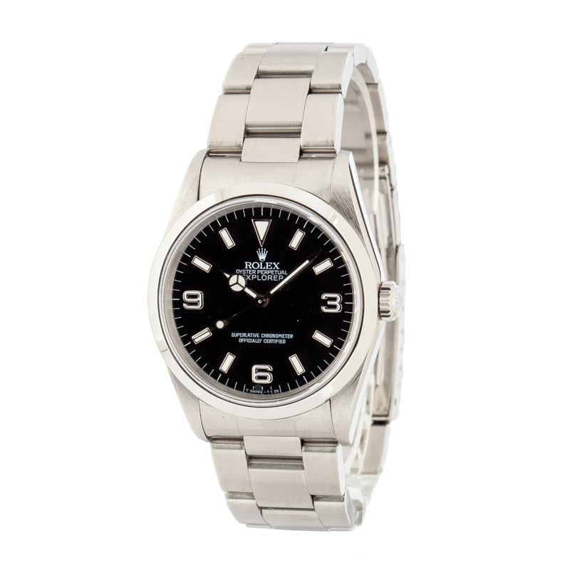 PreOwned Rolex Explorer 14270 Smooth Bezel