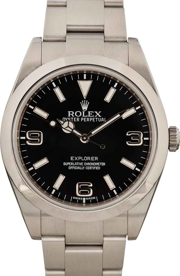 Buy Used Rolex Explorer 214270 Bob s Watches Sku 158290