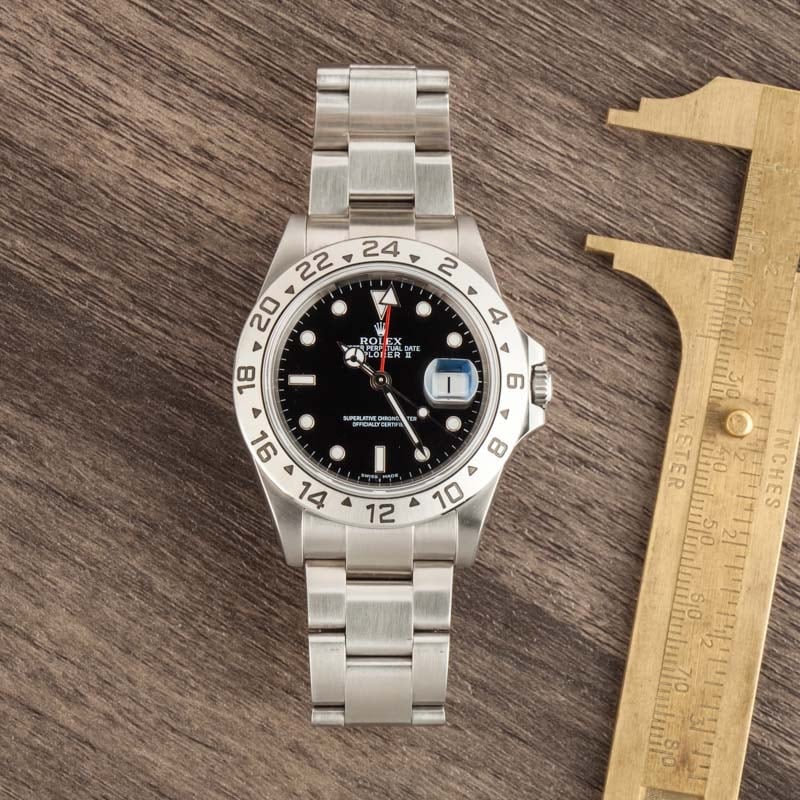 Rolex Explorer II Ref 16570 Black Dial