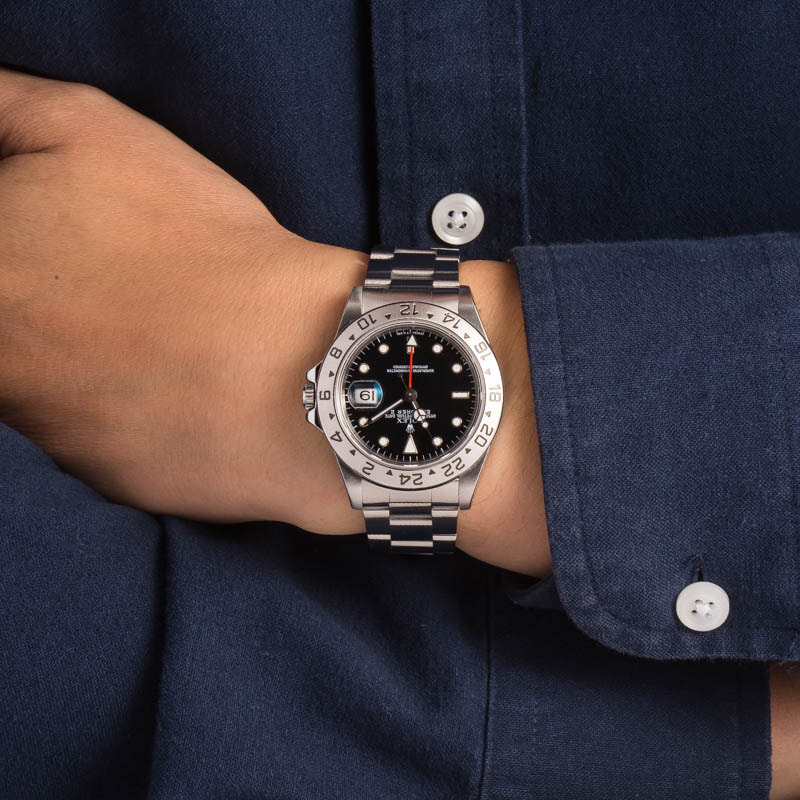 Rolex Explorer II Ref 16570 Black Dial