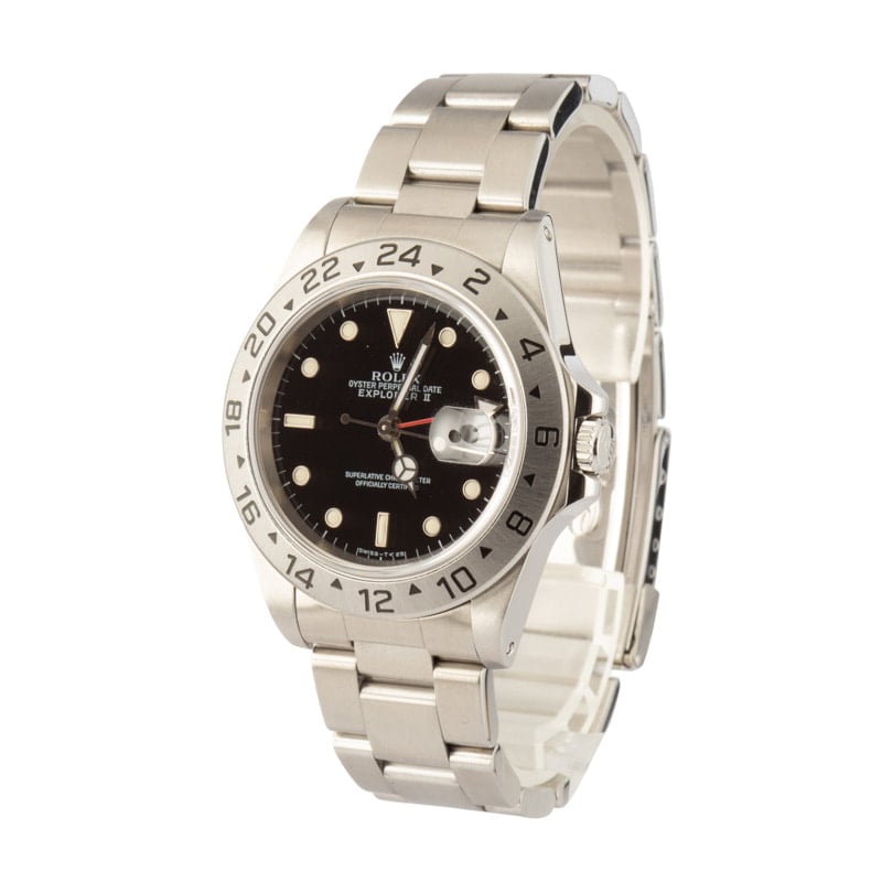 Mens Rolex Explorer II 16570 Black